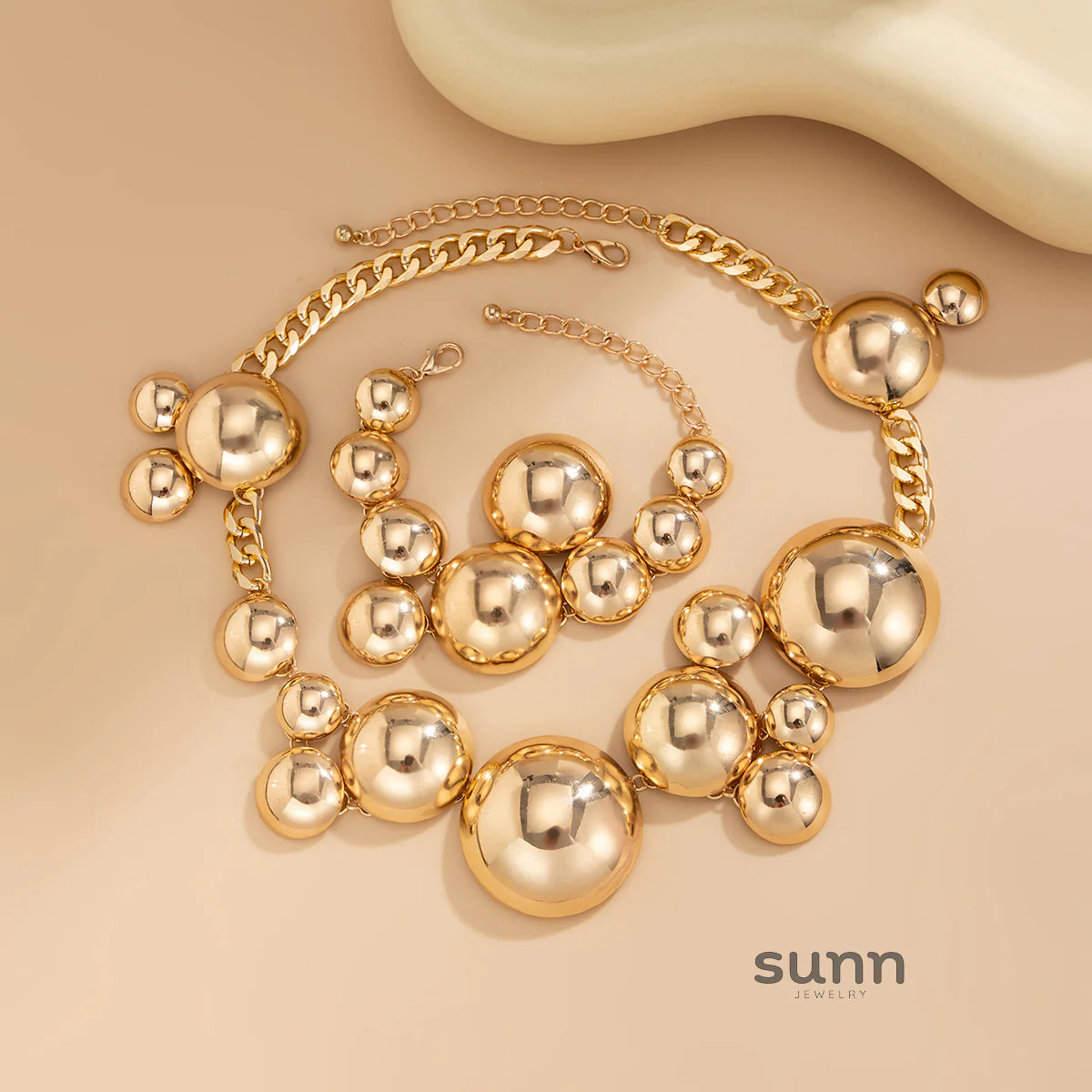 Abrianna Polished Orb Chain