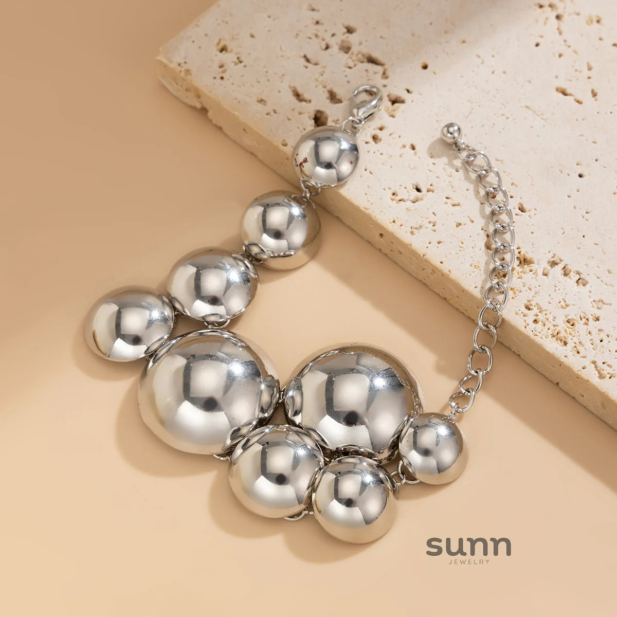 Abrianna Polished Orb Chain
