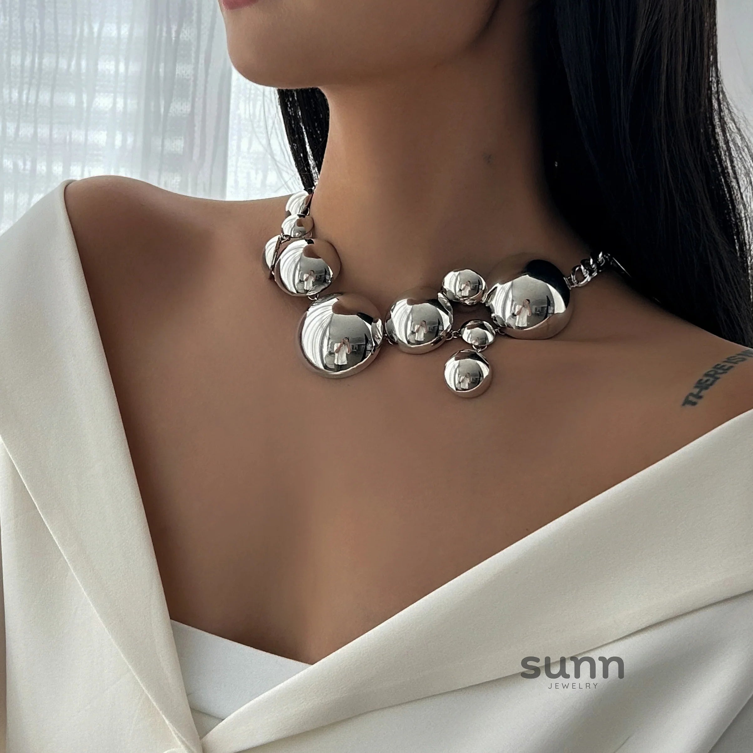 Abrianna Polished Orb Chain