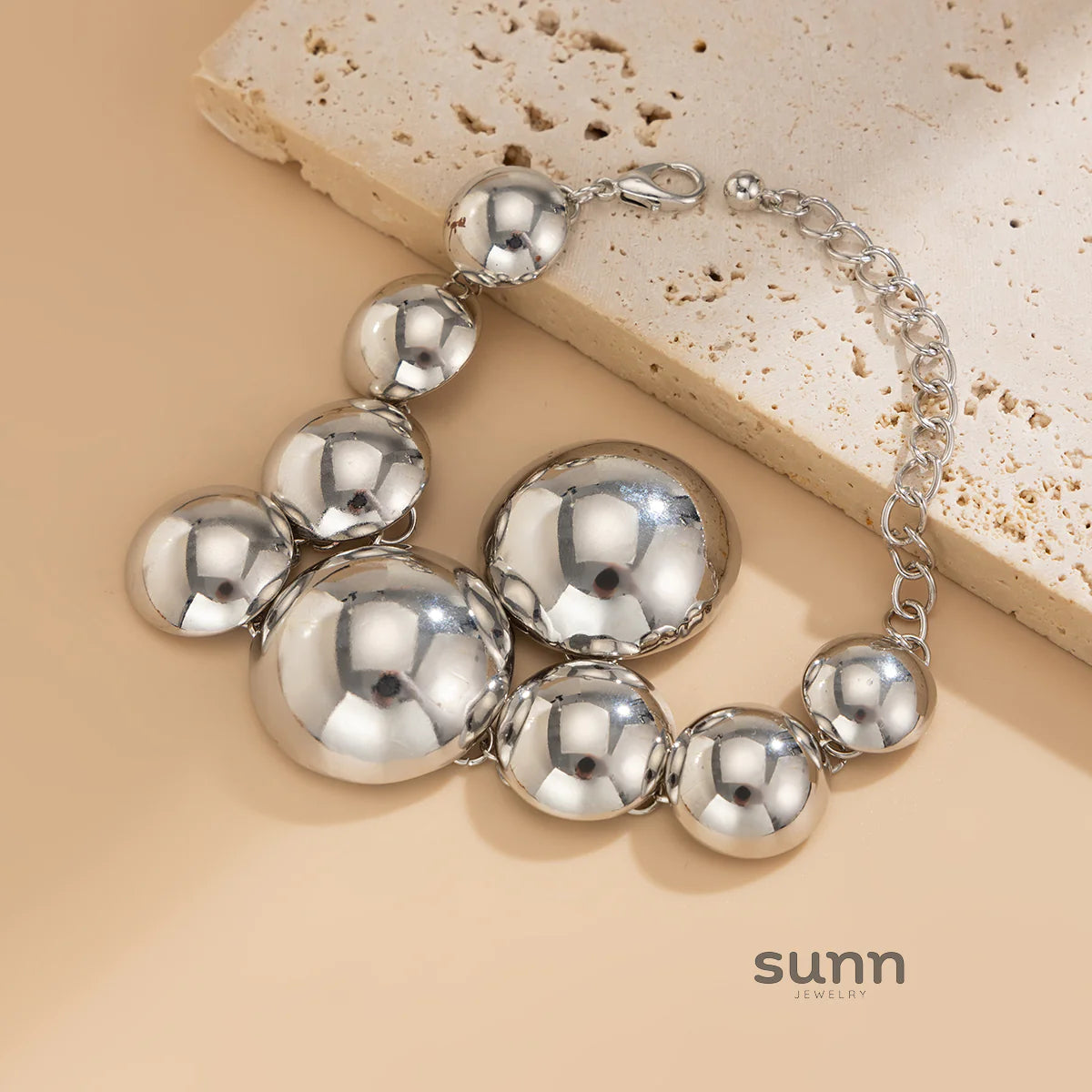 Abrianna Polished Orb Chain