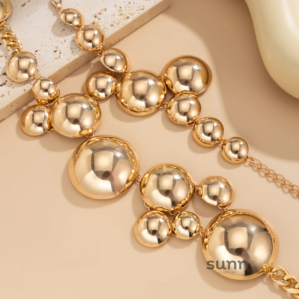 Abrianna Polished Orb Chain