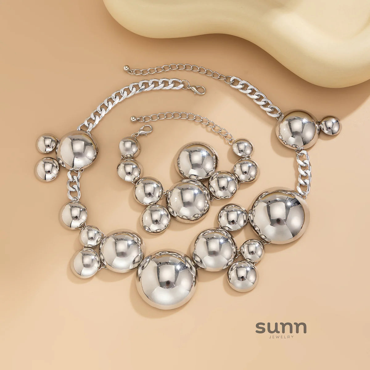 Abrianna Polished Orb Chain