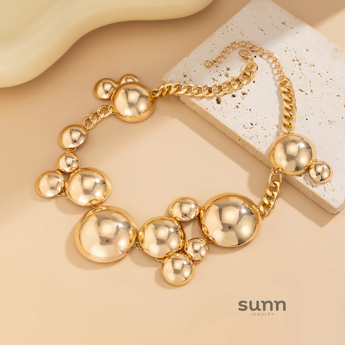 Abrianna Polished Orb Chain
