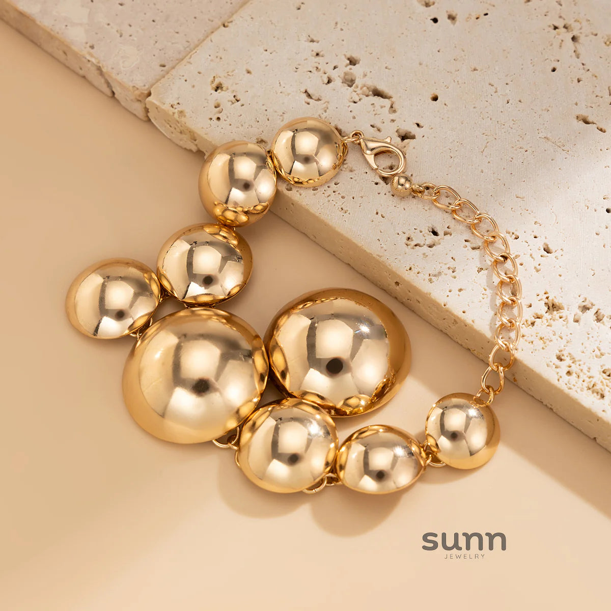 Abrianna Polished Orb Chain