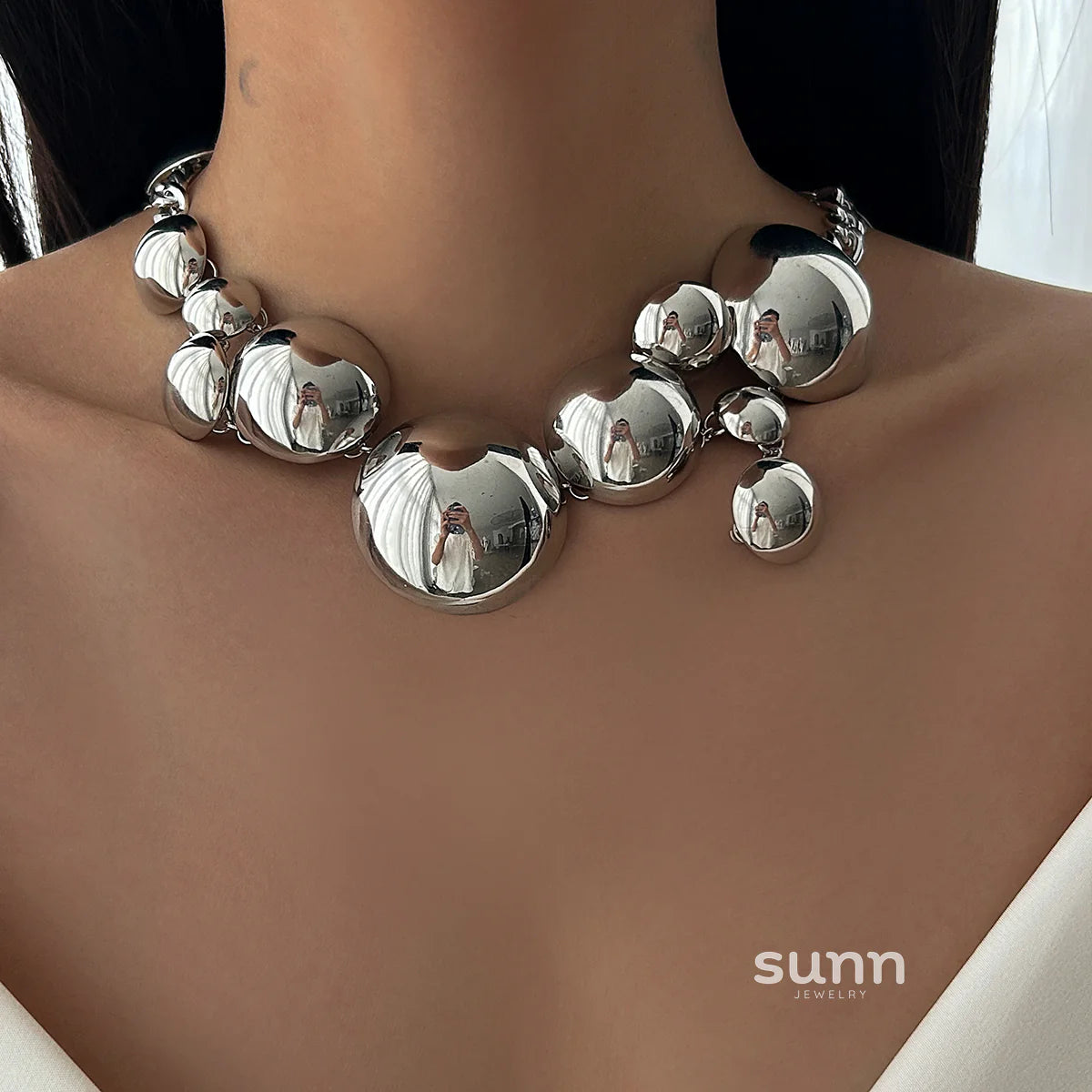 Abrianna Polished Orb Chain