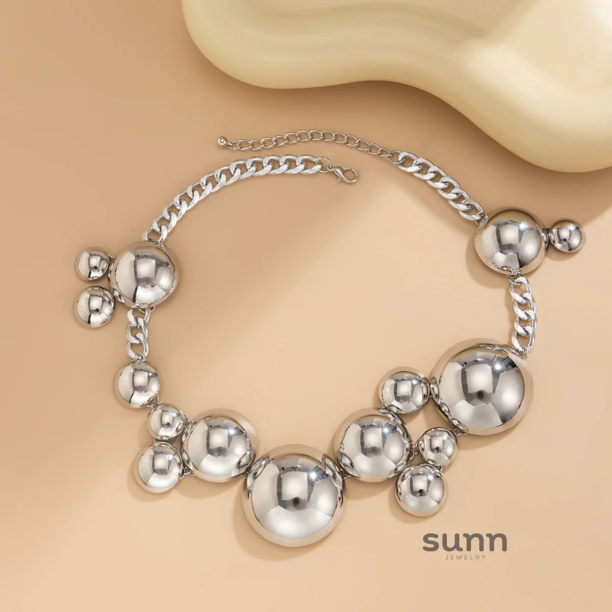 Abrianna Polished Orb Chain