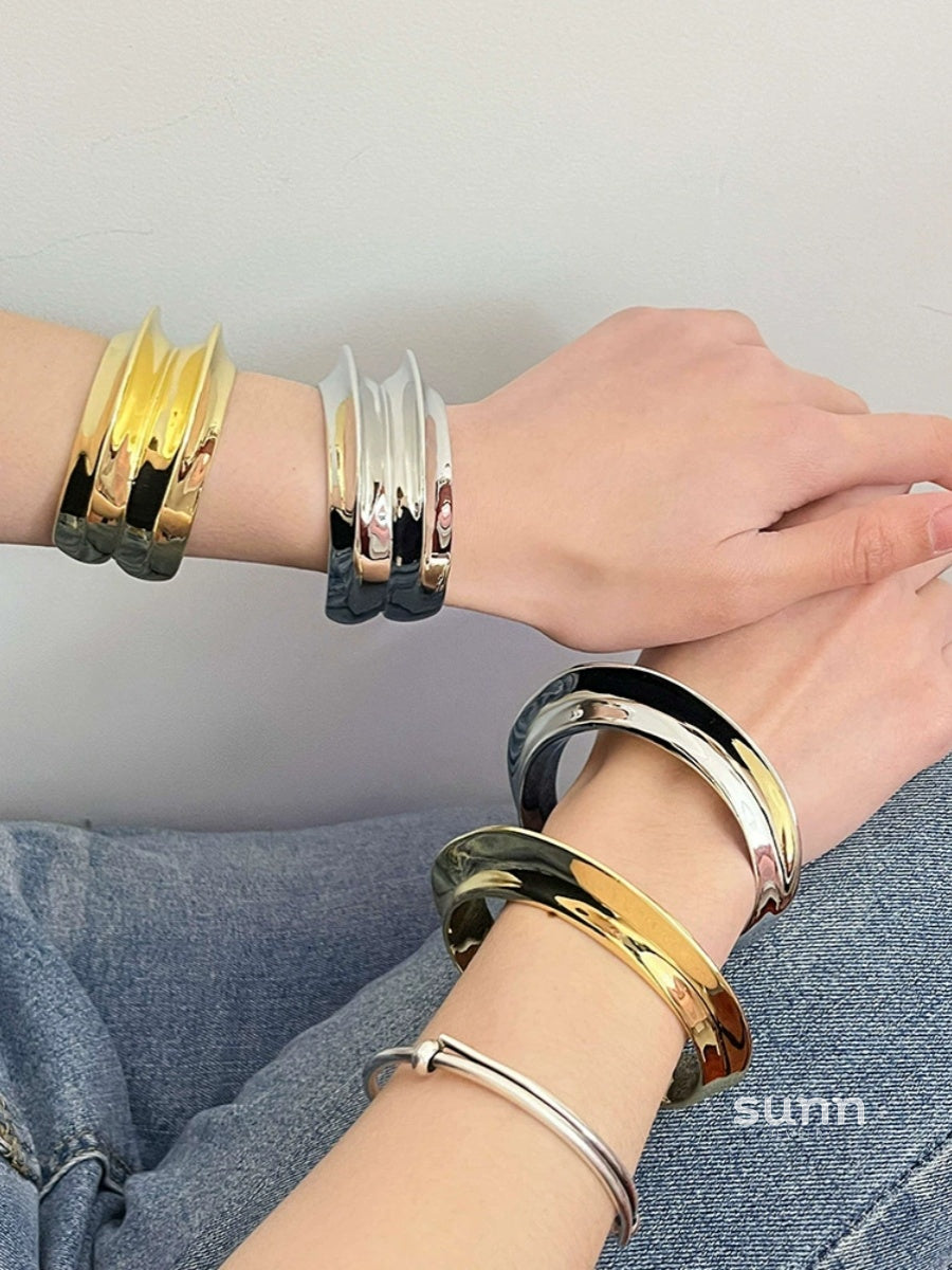 Abygail Wave Cuff Bracelet [MF6VO227]
