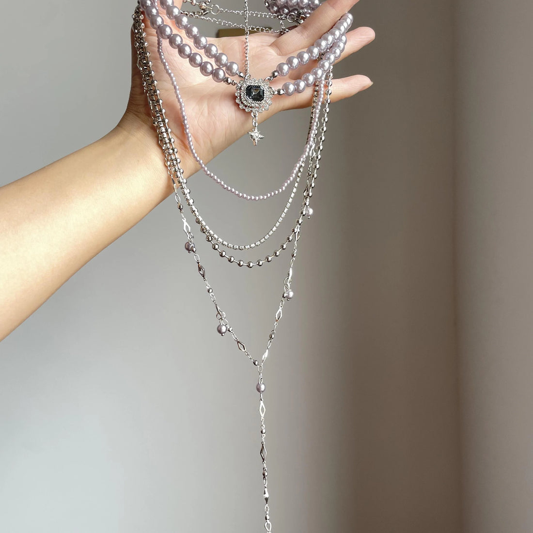 Acadia Layered Star Necklace Set