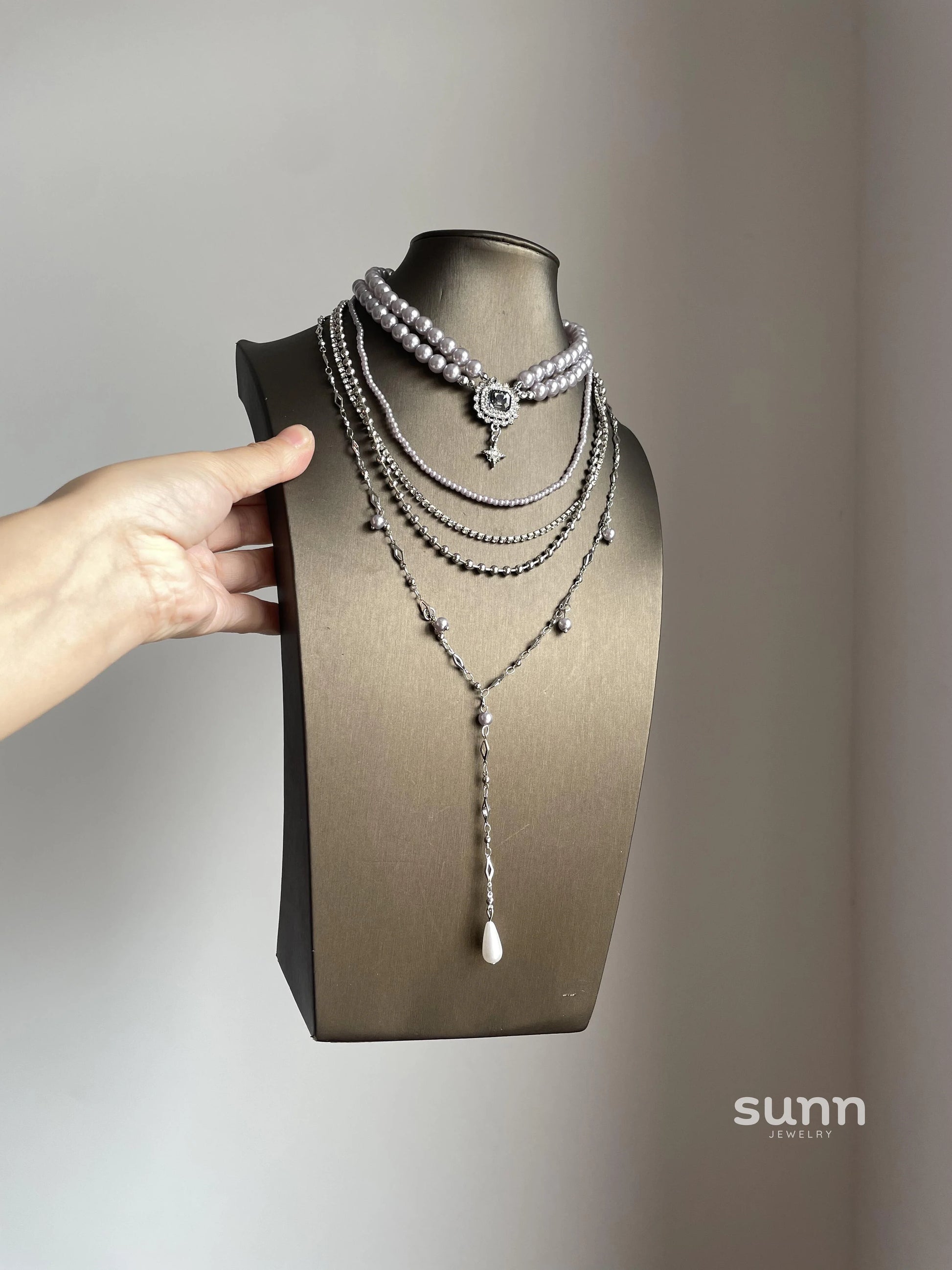 Acadia Layered Star Necklace Set