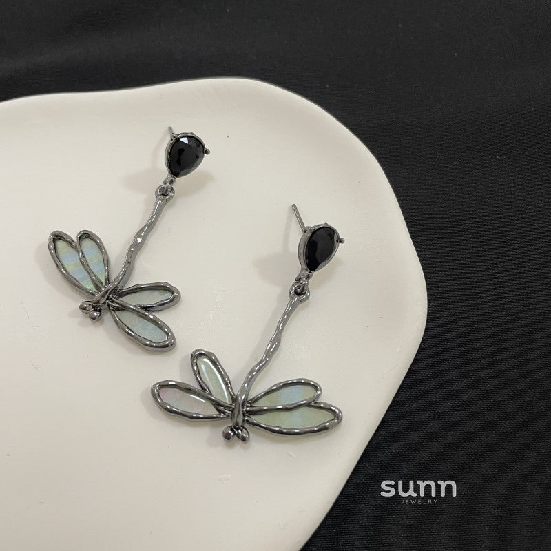 Adaeze Gunmetal Dragonfly Choker [I44YKY3V]