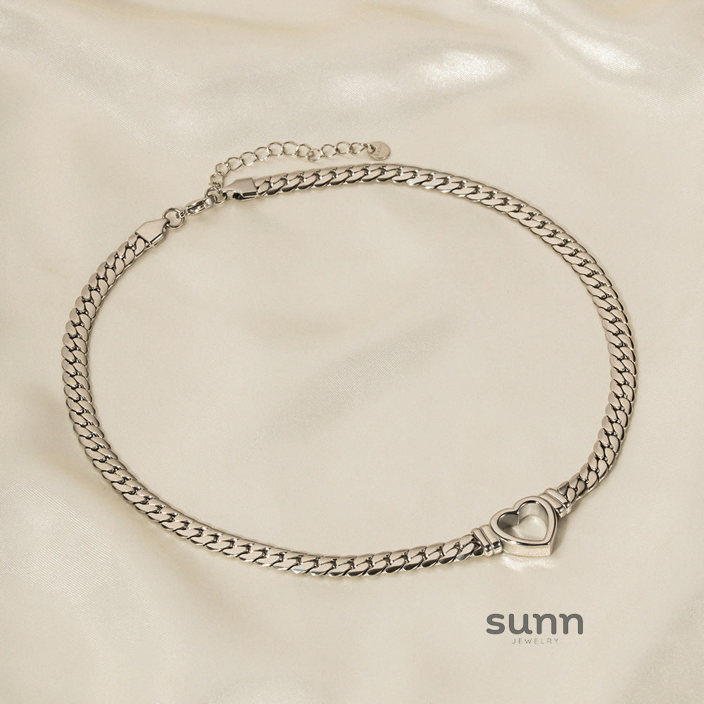 Adaia Layered Heart Chain Necklace [GDTOY743]