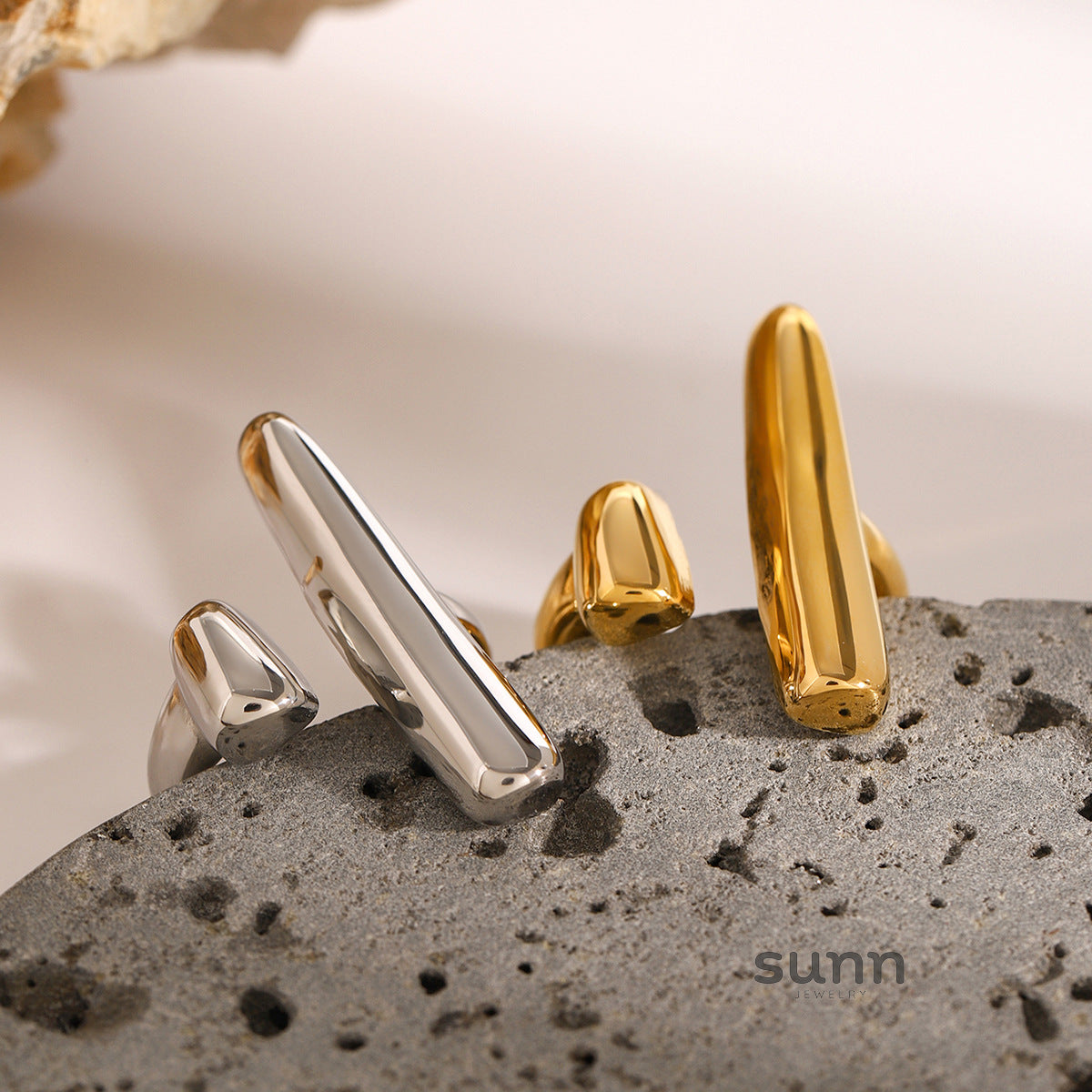 Adaia Sculptural Open Ring [TGSQE46F]