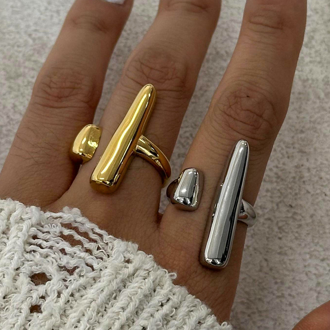 Adaia Sculptural Open Ring [PYCS01DS]