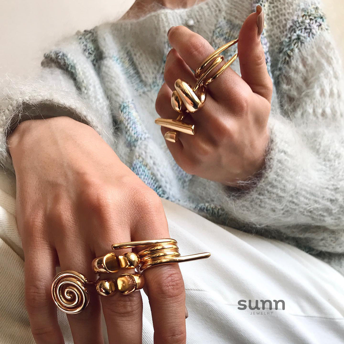 Adaia Sculptural Open Ring [UAUUGATY]