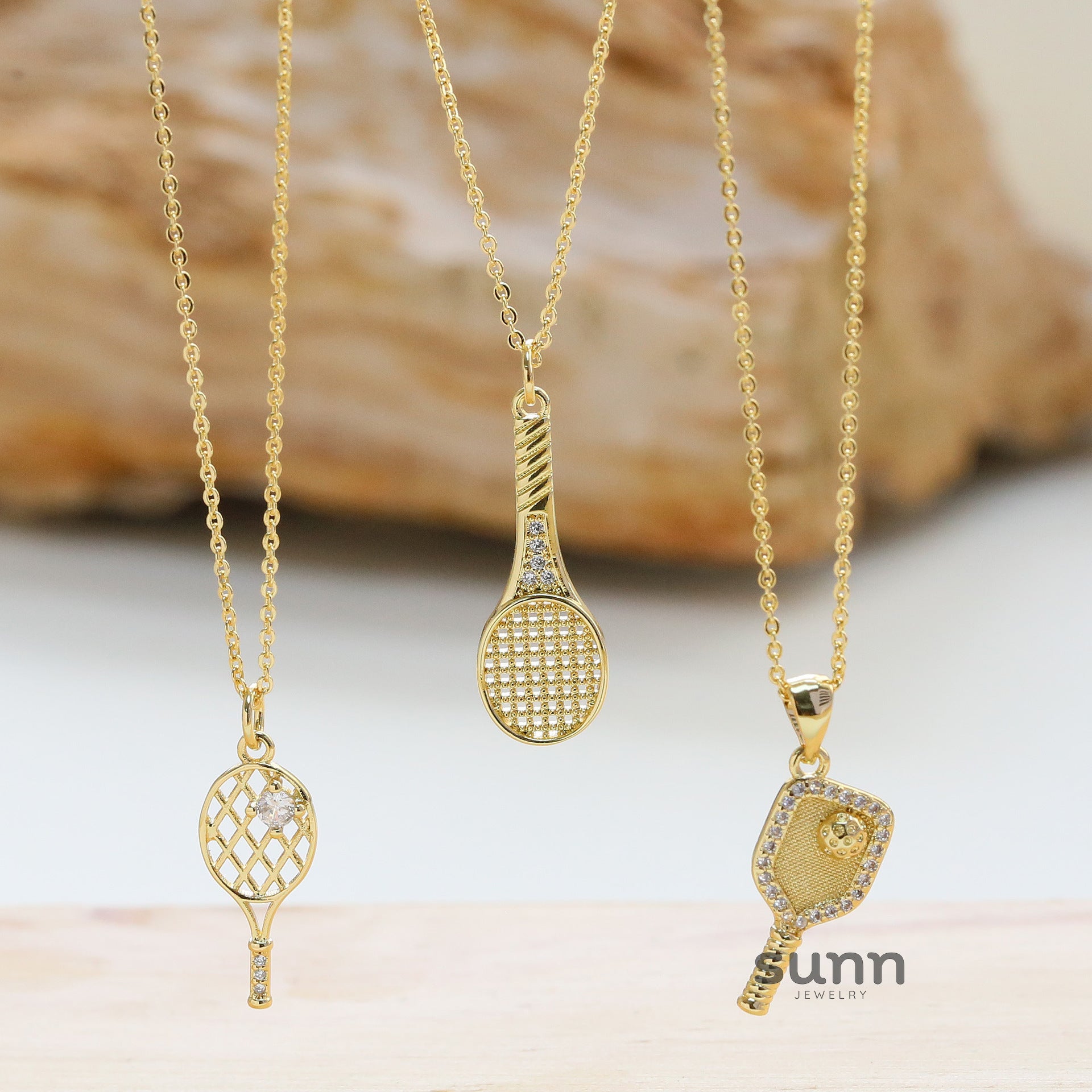 Adaia Zircon Charm Necklace [7ENRCHM6]