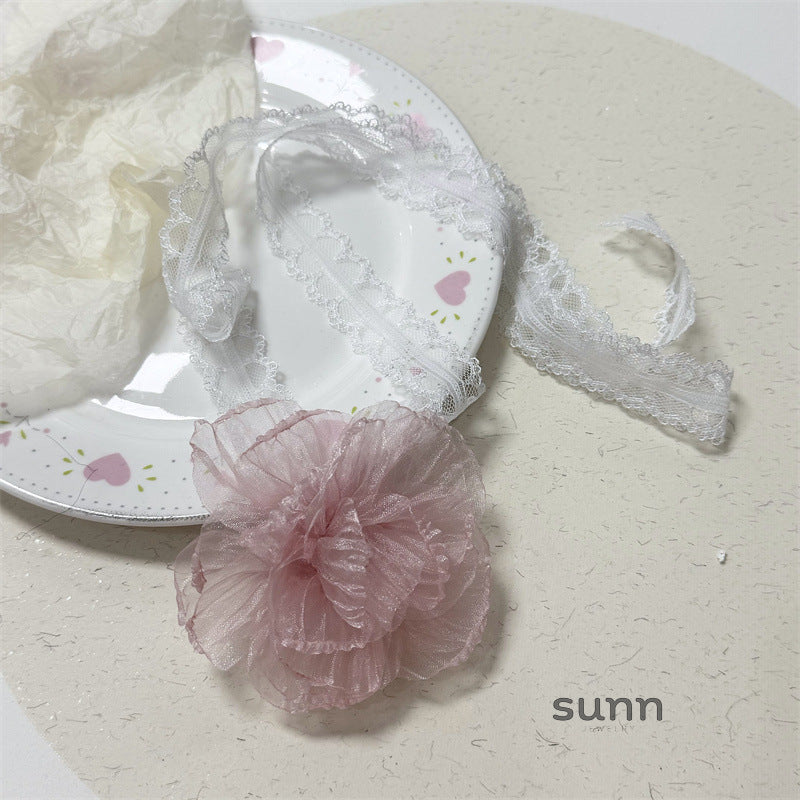 Adair Lace Camellia Choker [NNMCJUJG]