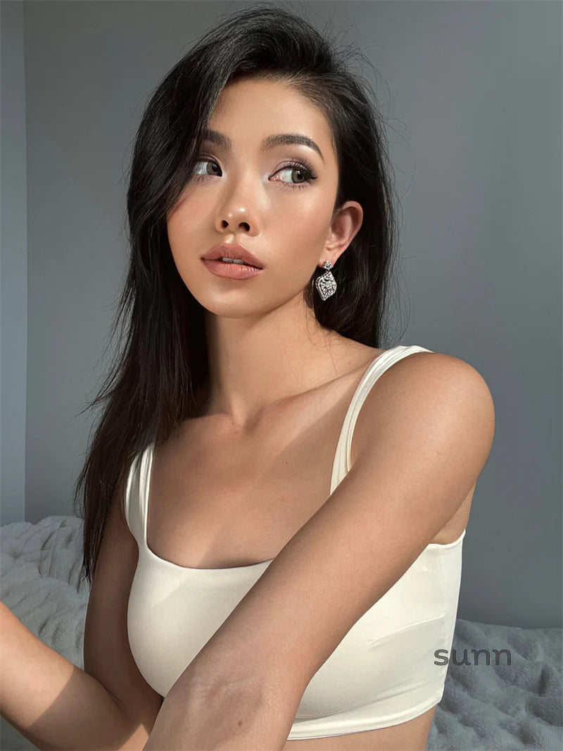 Adalae Retro Zircon Drop Earrings