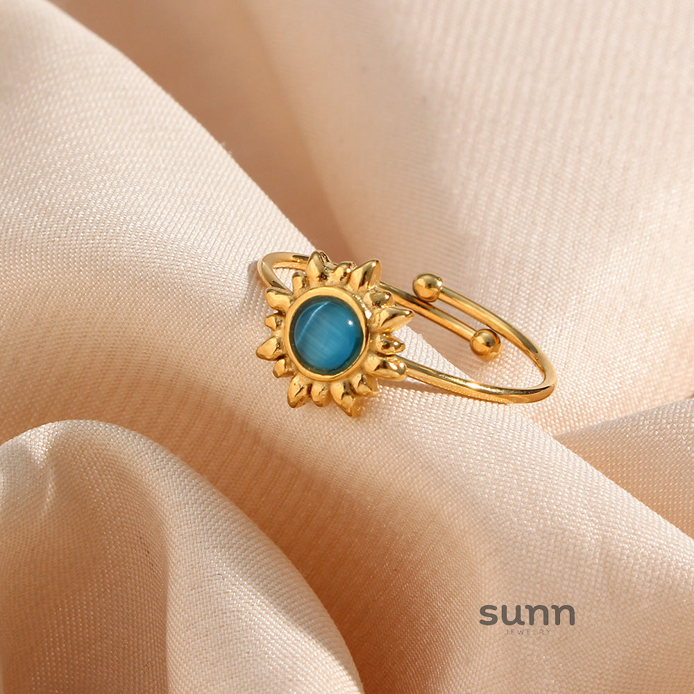 Adaleigh Celestial Sun Ring [6ZRCAAEP]