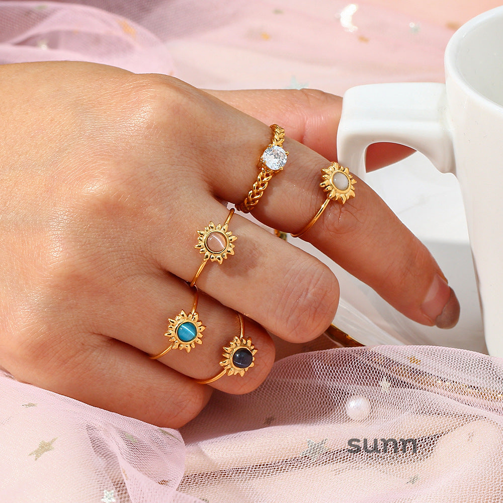 Adaleigh Celestial Sun Ring [PBKUKSWV]