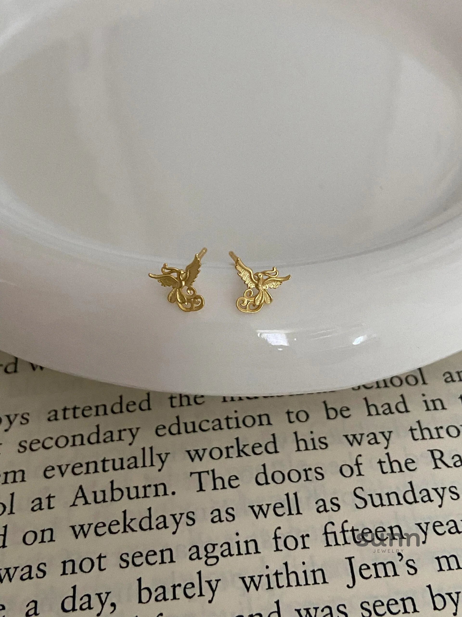 Adaleigh Golden Phoenix Studs