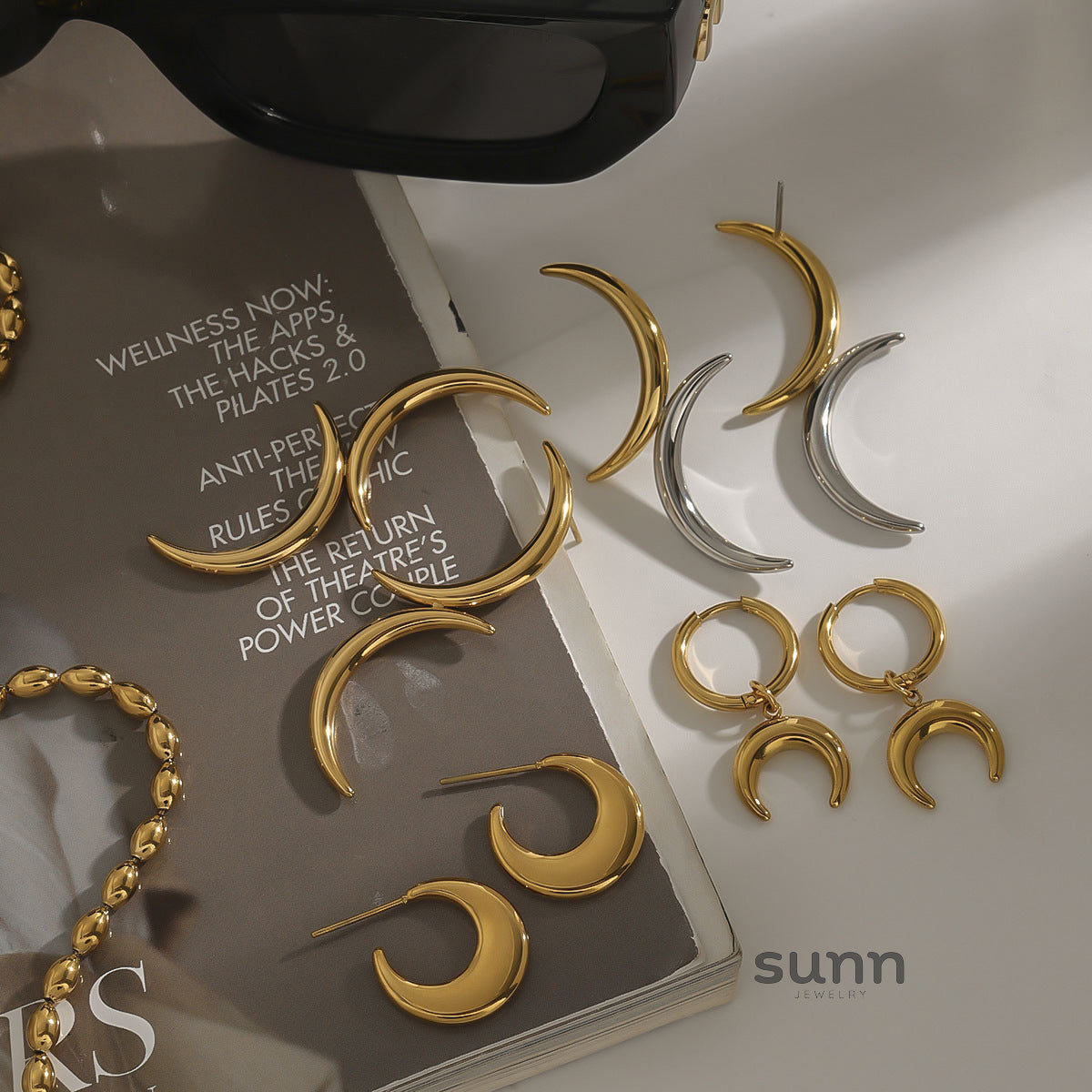 Adali Celestial Stacking Earrings [AJUA88T4]