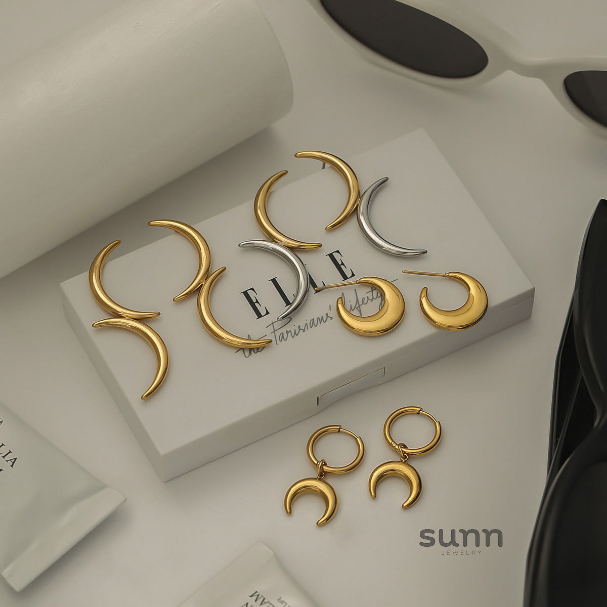 Adali Celestial Stacking Earrings [Q9FI4UEC]