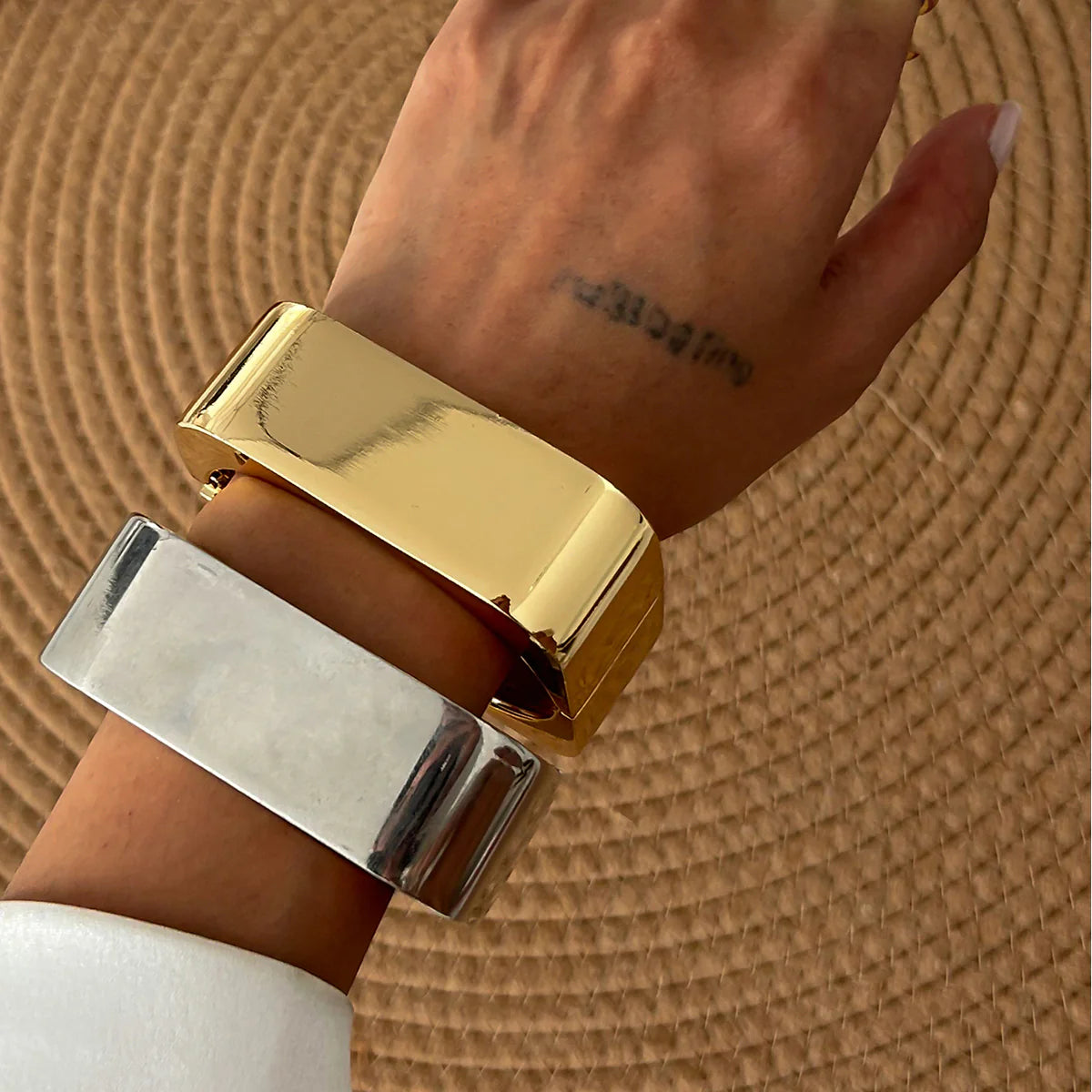 Adalida Geometric Cuff Bracelet