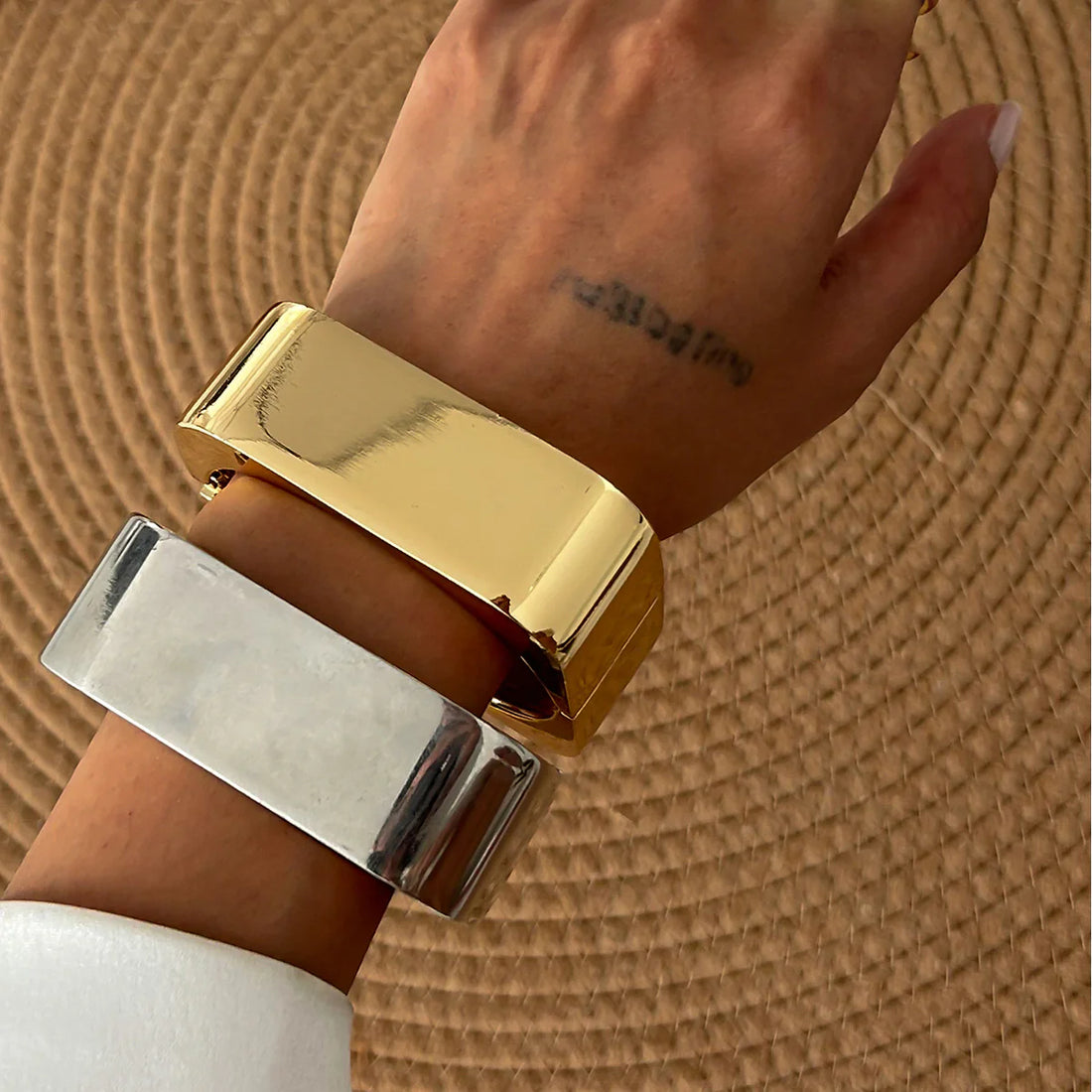 Adalida Geometric Cuff Bracelet