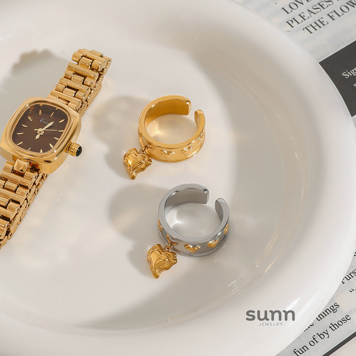 Adalin Stainless Love Ring [QEP19L09]