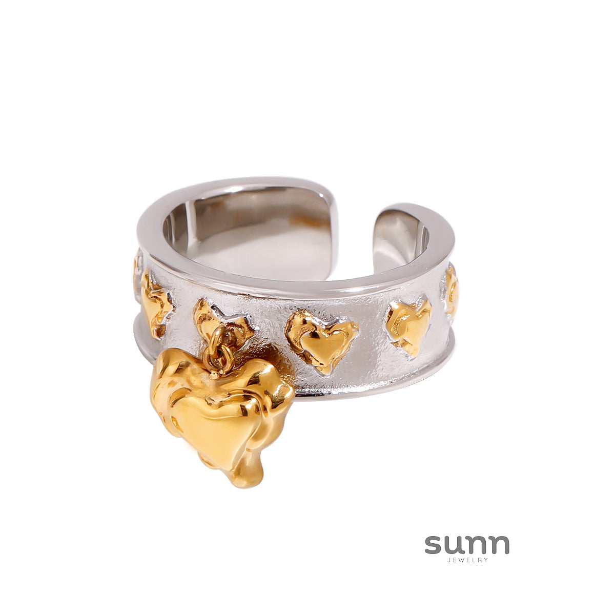 Adalin Stainless Love Ring [5UYUAP4G]