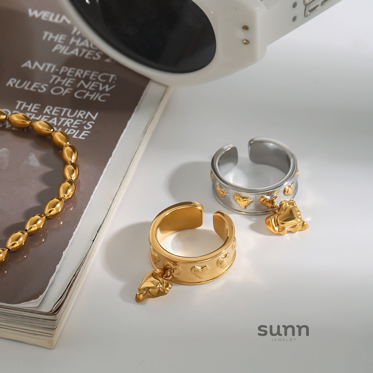 Adalin Stainless Love Ring [GKJ2BIVU]