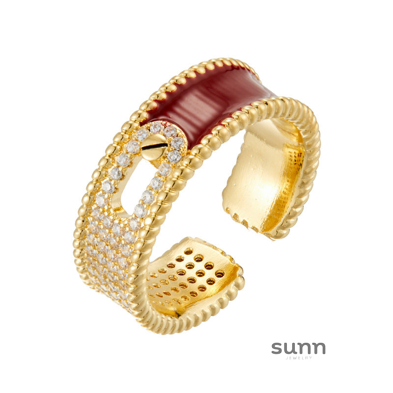 Adalind Red Zircon Aura Ring [WB7CRVV2]