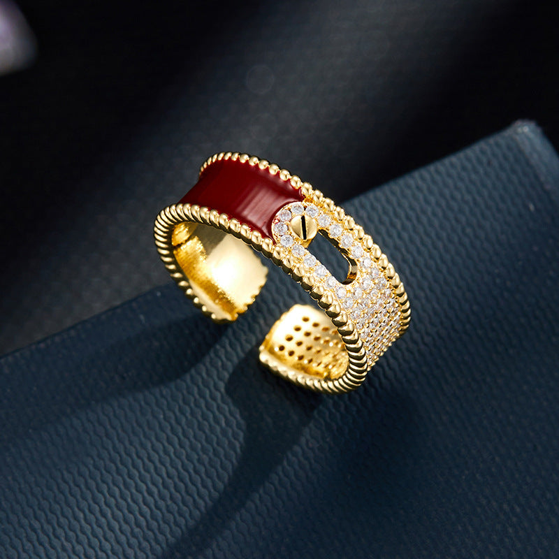 Adalind Red Zircon Aura Ring [FBJ5DVV8]