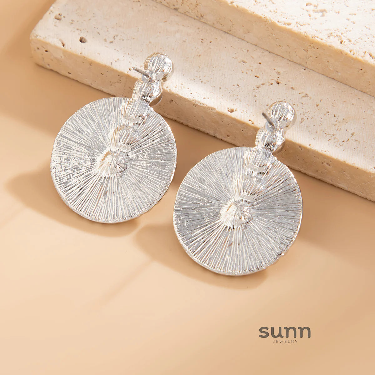Adalynn Faux Pearl Fan Studs