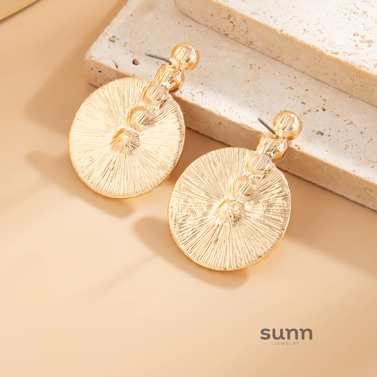 Adalynn Faux Pearl Fan Studs