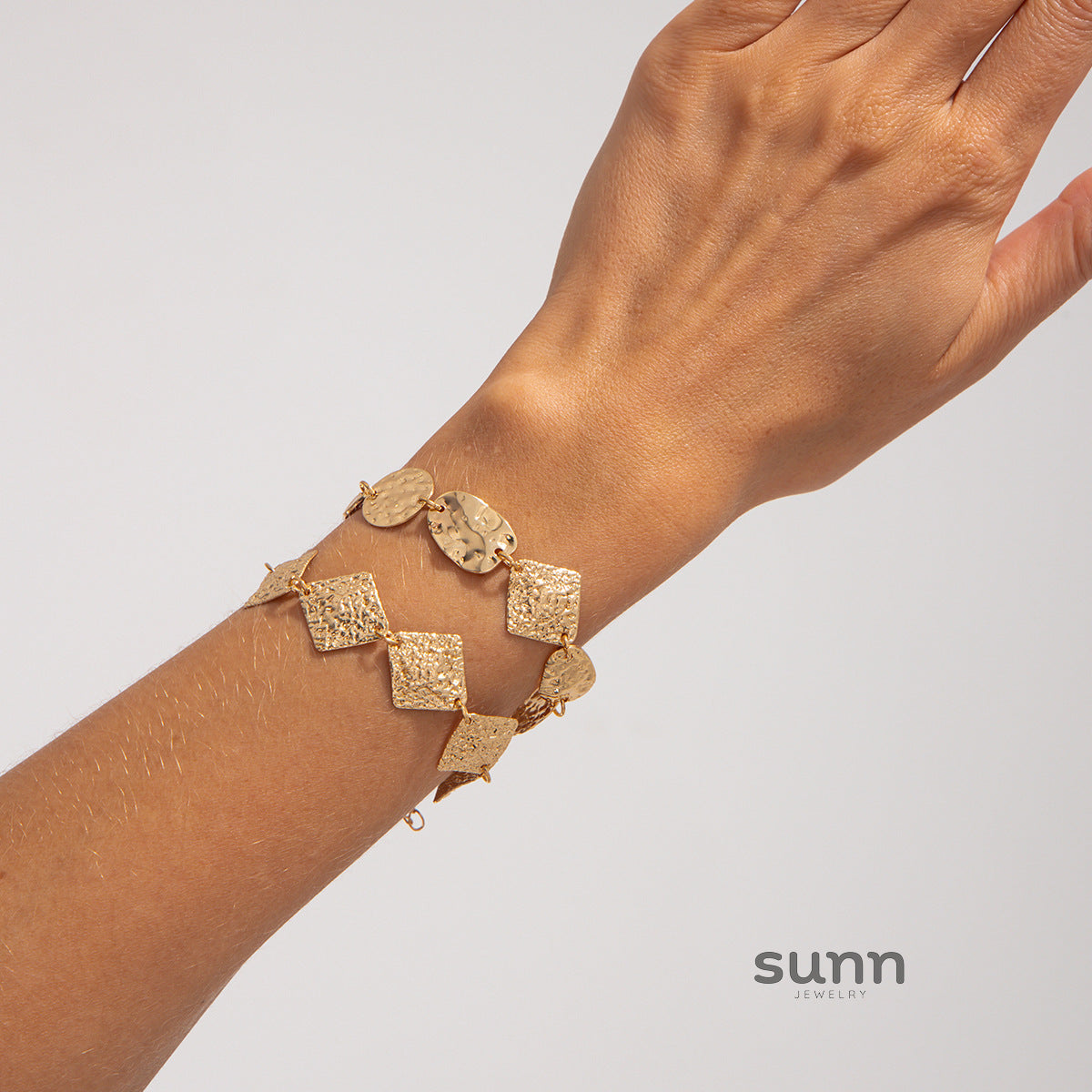Adalynn Pitted Geometric Bracelet [TQ22XI8O]