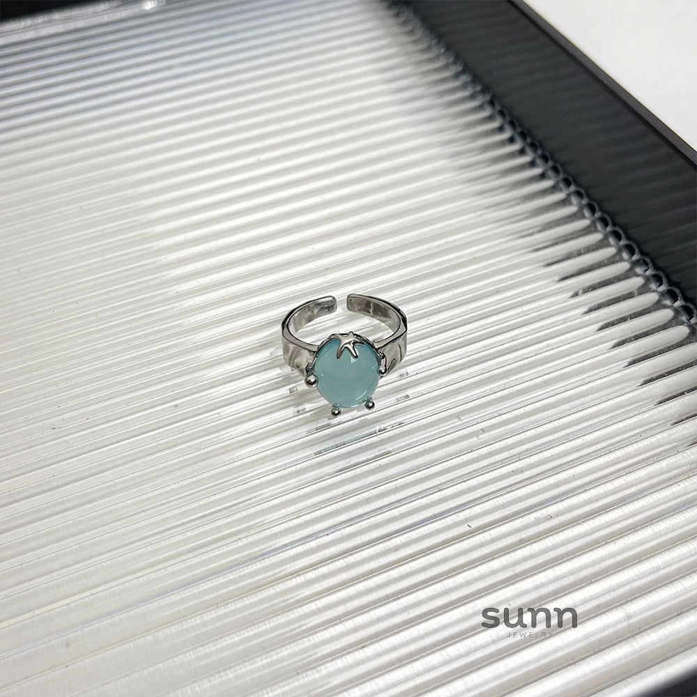 Addelynn Aquamarine Starfish Ring [R6W20IRR]