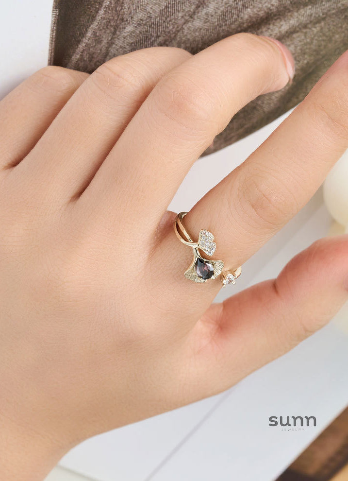 Addisyn Delicate Ginkgo Ring [4GNJUHIH]