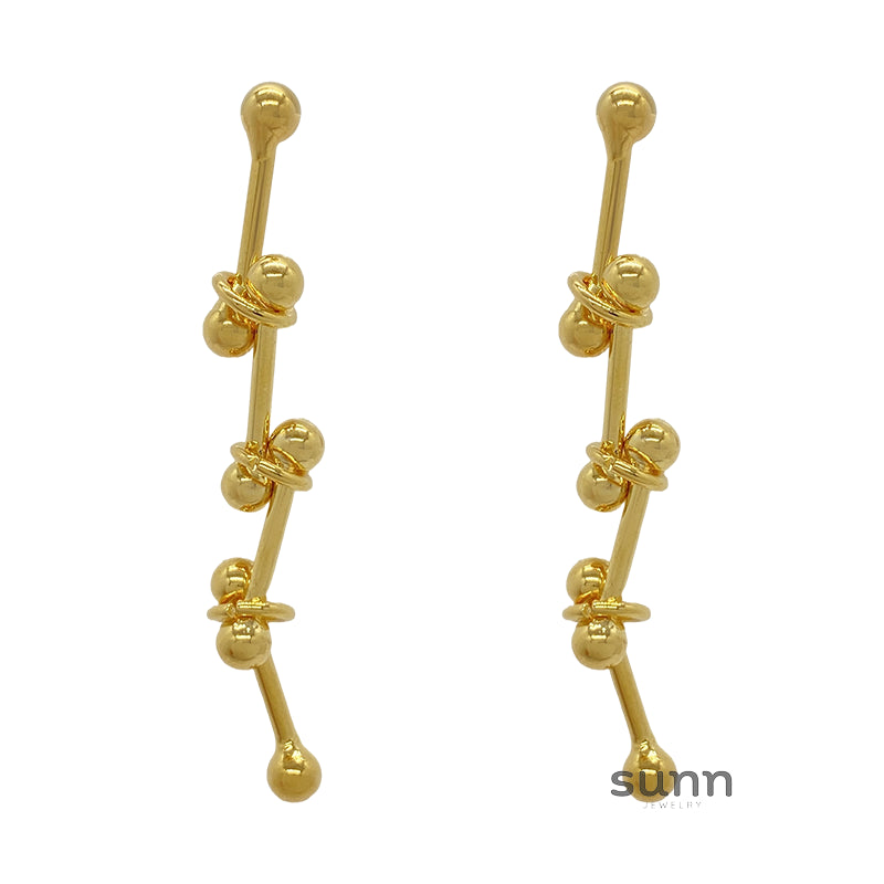 Adeena Curved Drop Earrings [RZARHZ6M]
