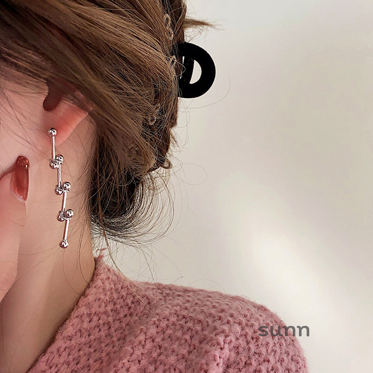 Adeena Curved Drop Earrings [362YKHUK]