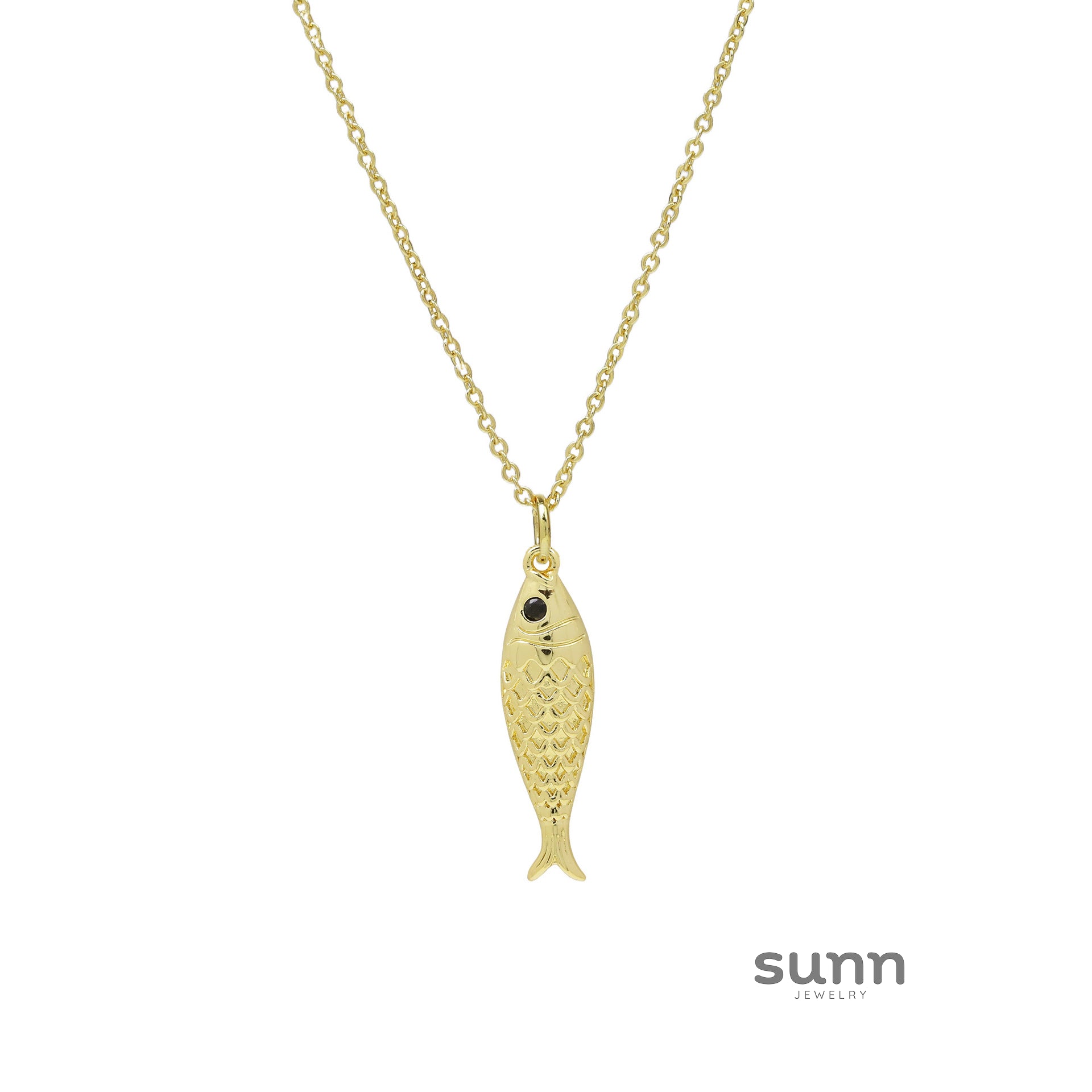 Adela Tropical Fish Pendant Necklace [3JJOAMR8]