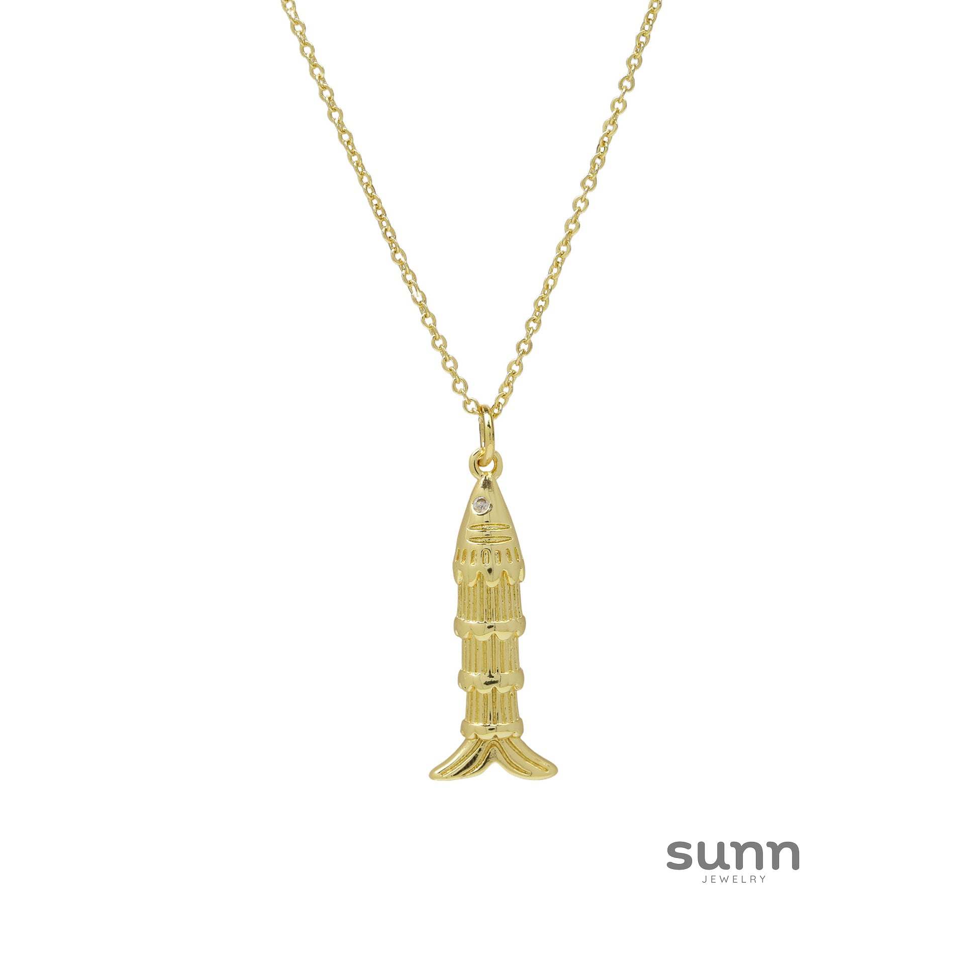 Adela Tropical Fish Pendant Necklace [1S34SJGQ]