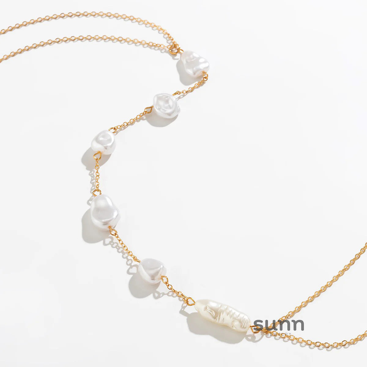 Adeleine Layered Pearl Body Chain