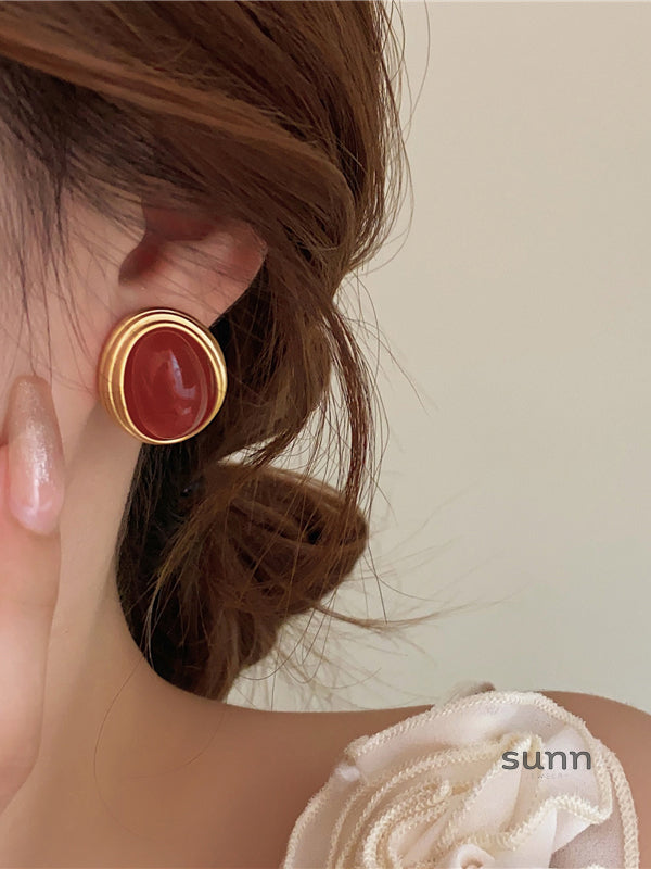 Adelene Acrylic Pearl Drop Earrings [JK7BKDRD]