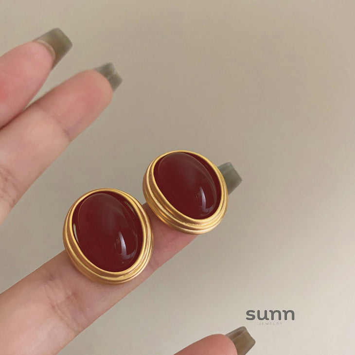 Adelene Acrylic Pearl Drop Earrings [NZTT092L]