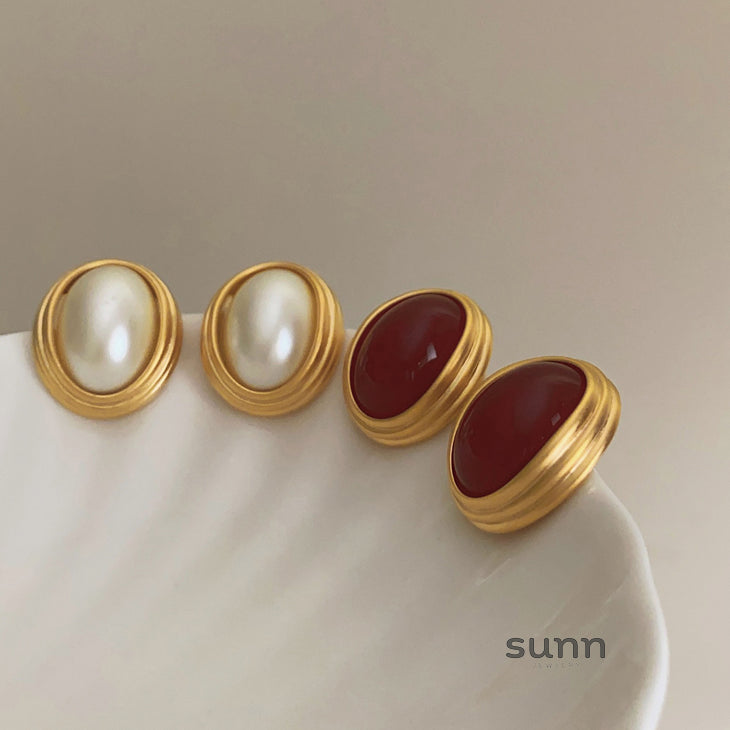 Adelene Acrylic Pearl Drop Earrings [8WBUU1EQ]