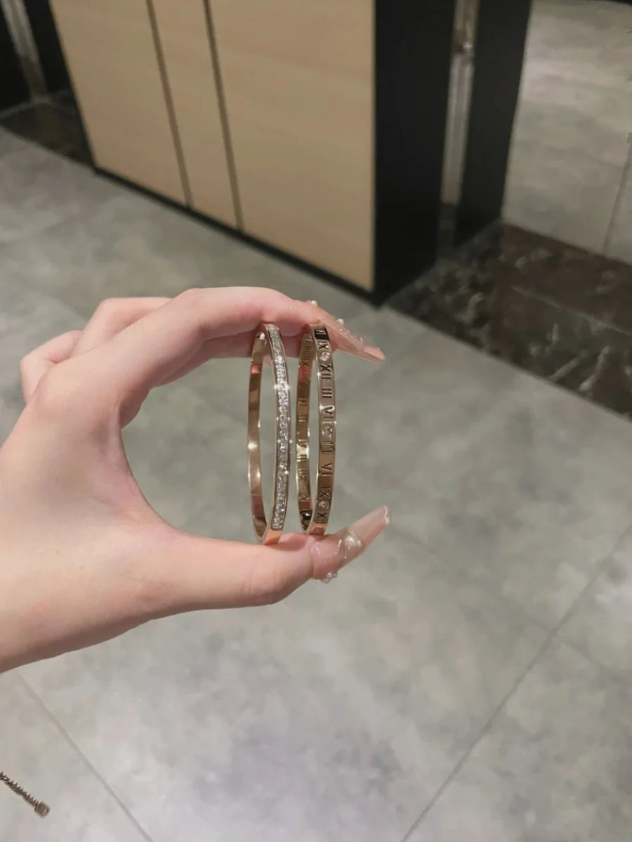 Adelene Rose Gold Bracelet Set