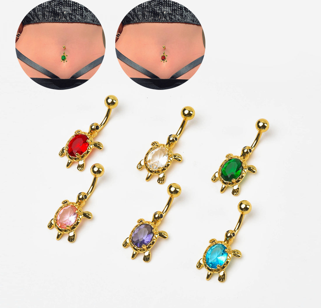 Adelene Turtle Gem Navel Ring [ZVM2ZOS2]