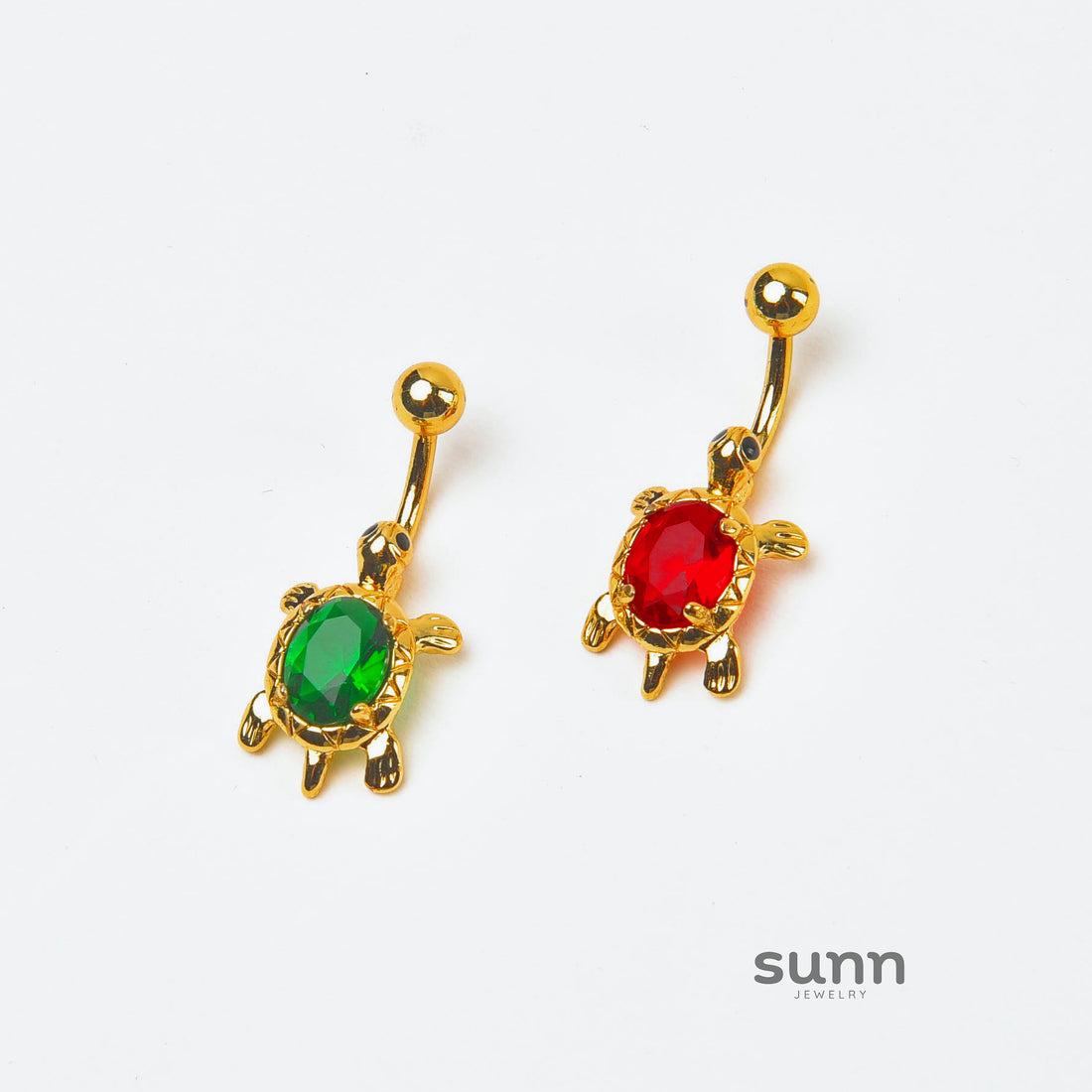Adelene Turtle Gem Navel Ring [ZVM2ZOS2]