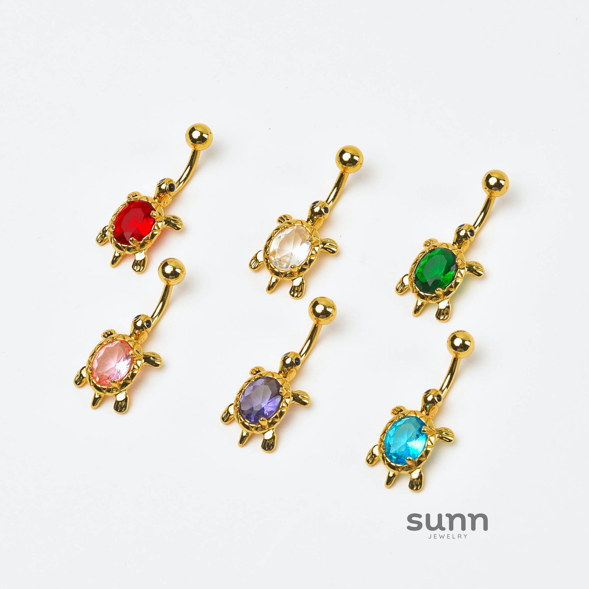 Adelene Turtle Gem Navel Ring [6GSISHU5]